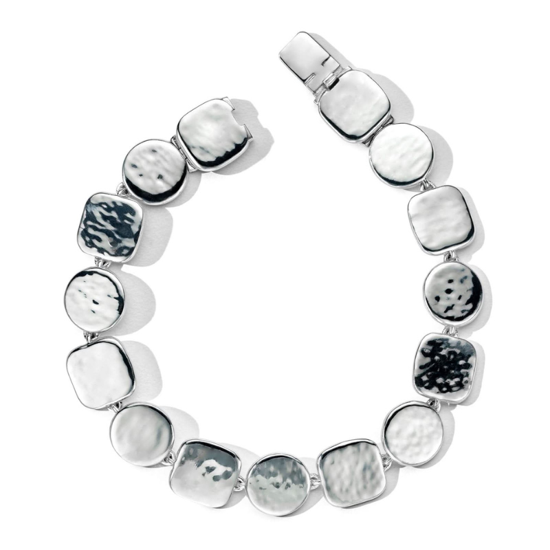 Ss Classico Hammered Surface Flexible Bracelet