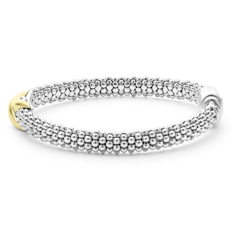 LAGOS Embrace Two-Tone X Caviar Bracelet