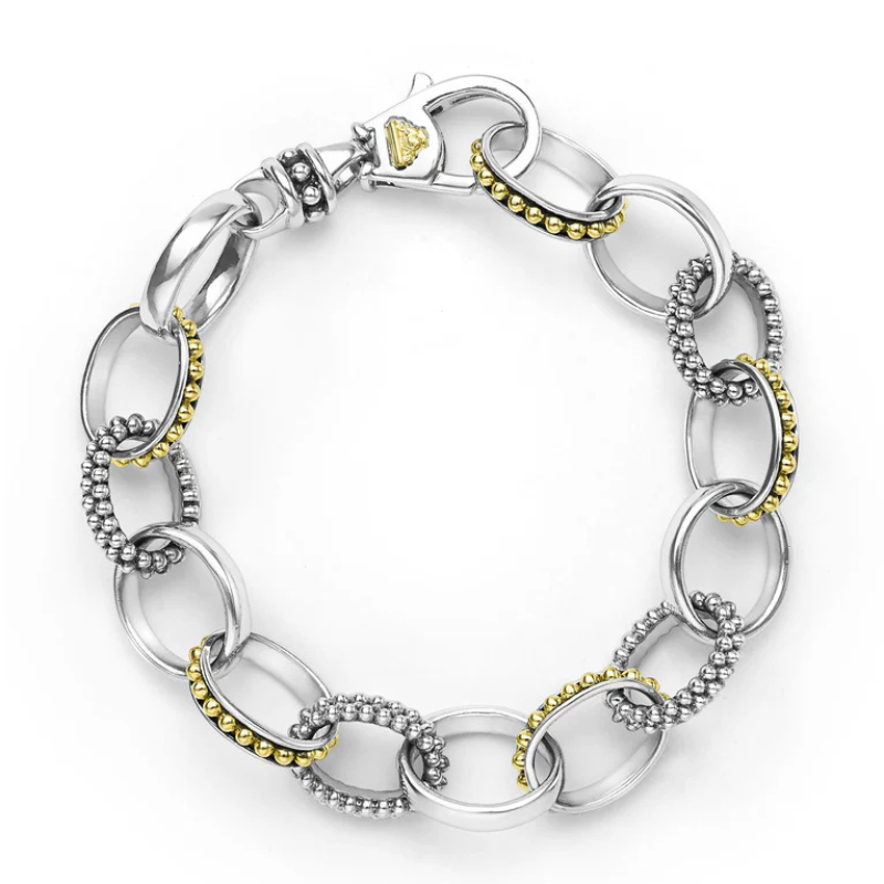 SS/18KY Sig Caviar 13mm Link Bracelet Size 7