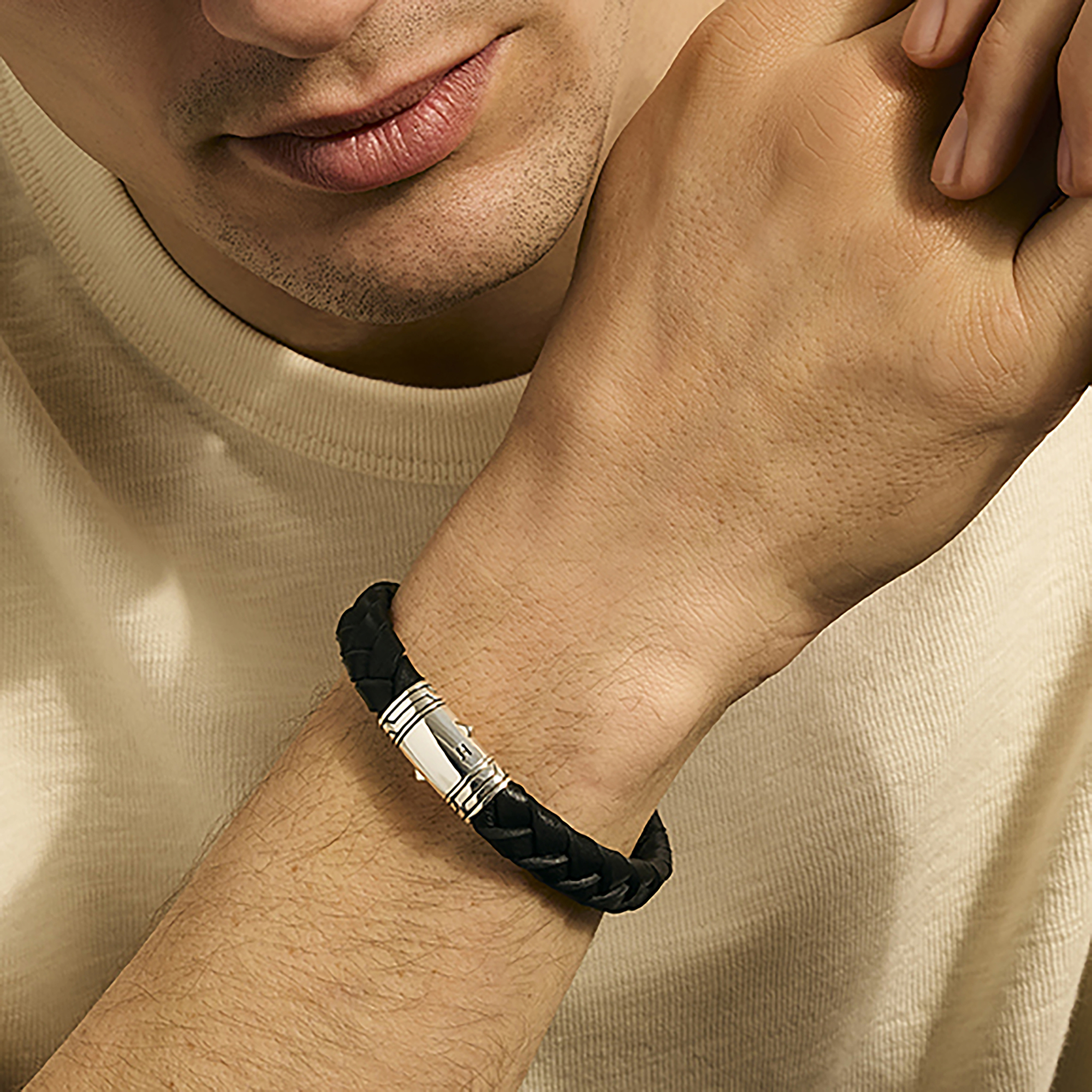 JOHN HARDY Braided Leather Bracelet