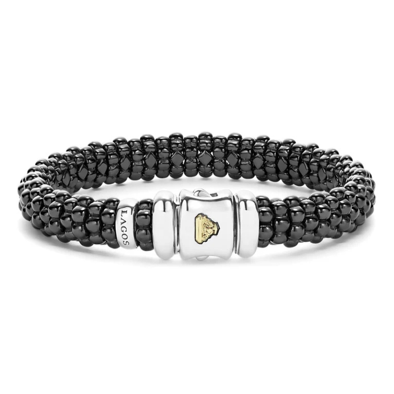 LAGOS Black Caviar Ceramic Beaded Bracelet