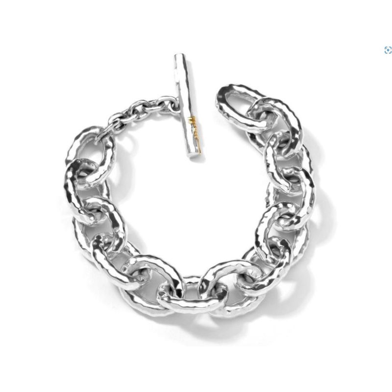 IPPOLITA Hammered Bastille Link Bracelet