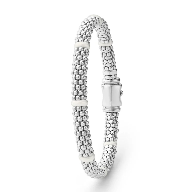 LAGOS White Caviar Ceramic Station Caviar Bracelet