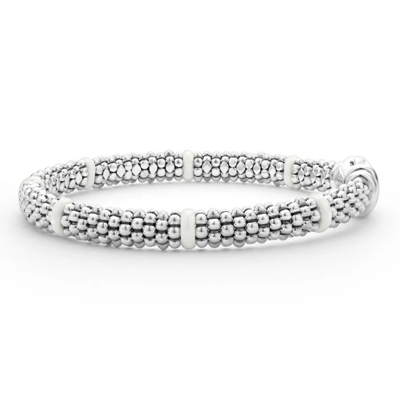 LAGOS White Caviar Ceramic Station Caviar Bracelet