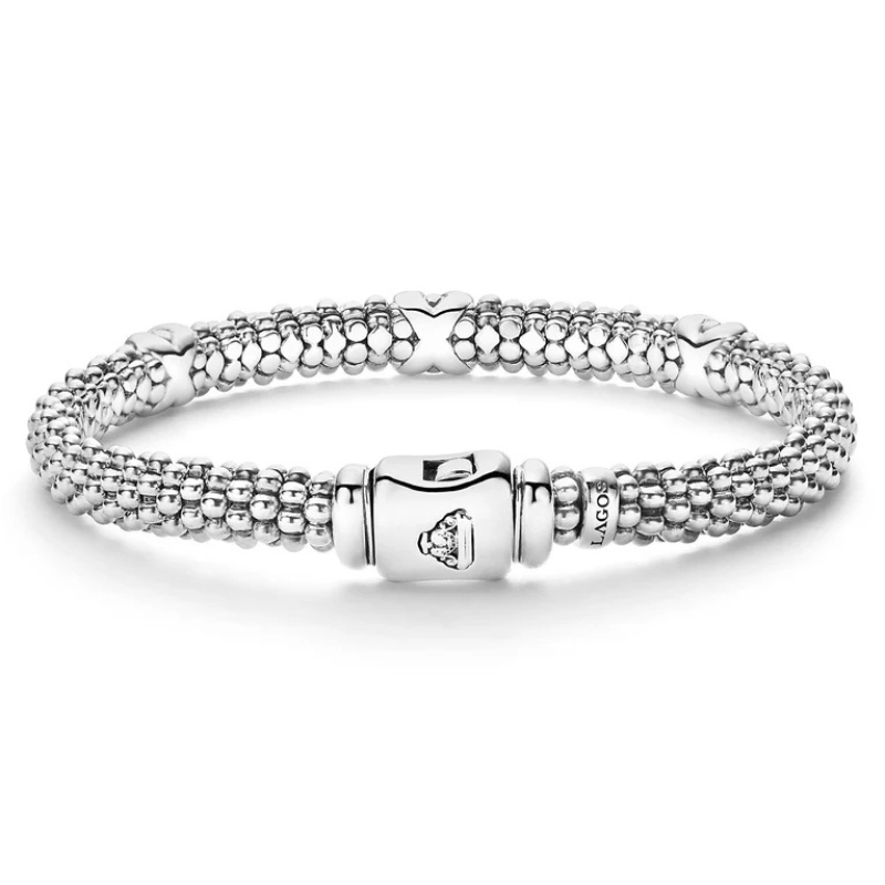 LAGOS Embrace Three Station X Caviar Bracelet