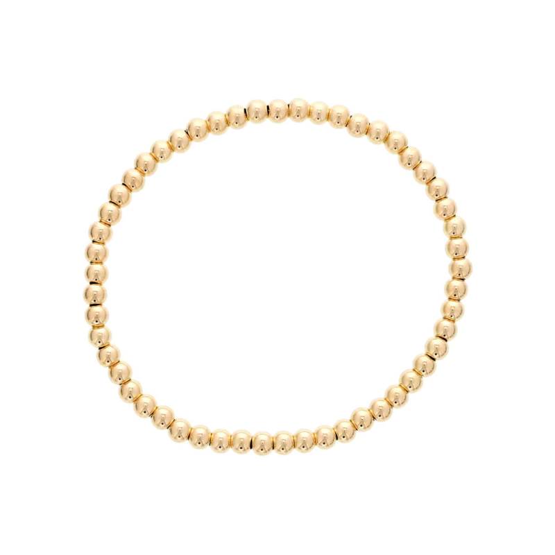 DEE BERKLEY 4mm Beaded Stretch Bracelet