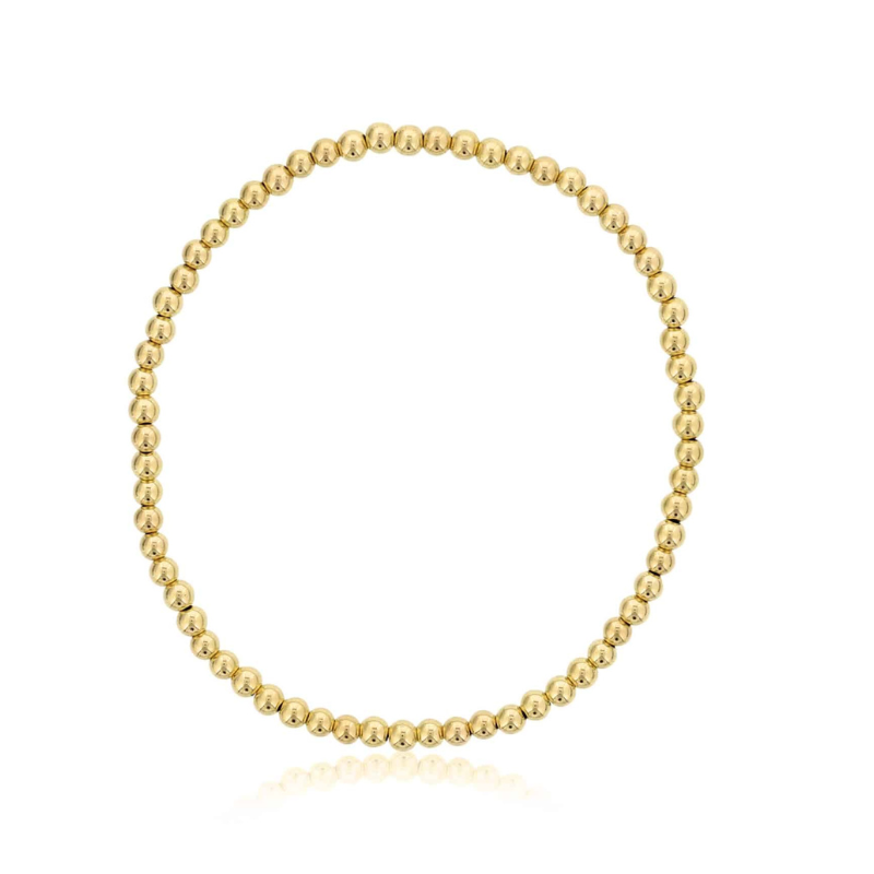 DEE BERKLEY 3mm Beaded Stretch Bracelet