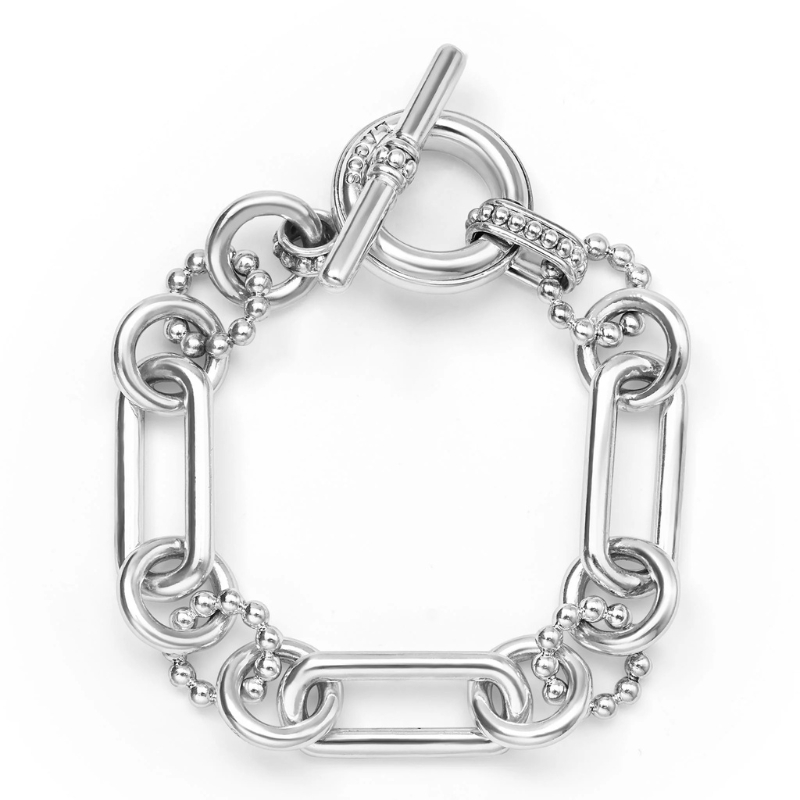 S/S Sig Cav 15mm Link Bracelet Size 7