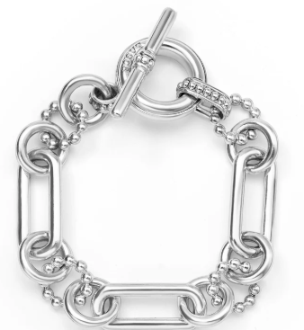 S/S Sig Cav 15mm Link Bracelet Size 7