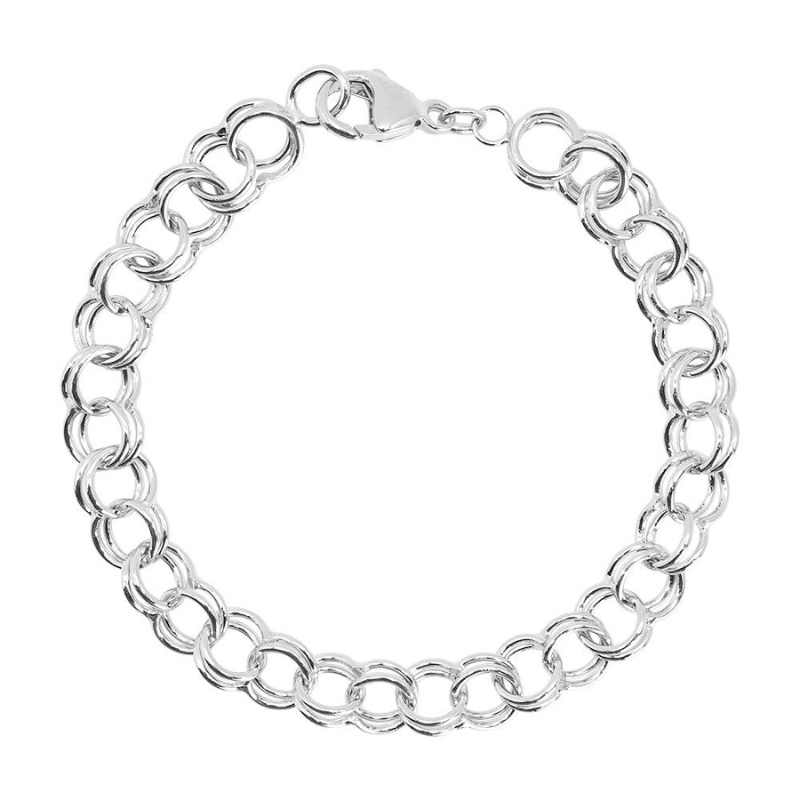 7 SS Large Double Link Curb Classic Bracelet