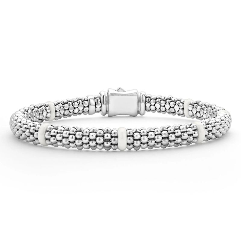 LAGOS White Caviar Ceramic Station Caviar Bracelet