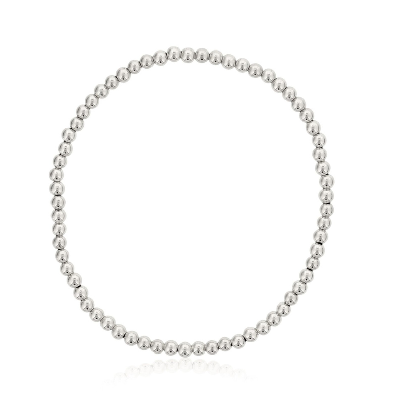 DEE BERKLEY 3mm Beaded Stretch Bracelet