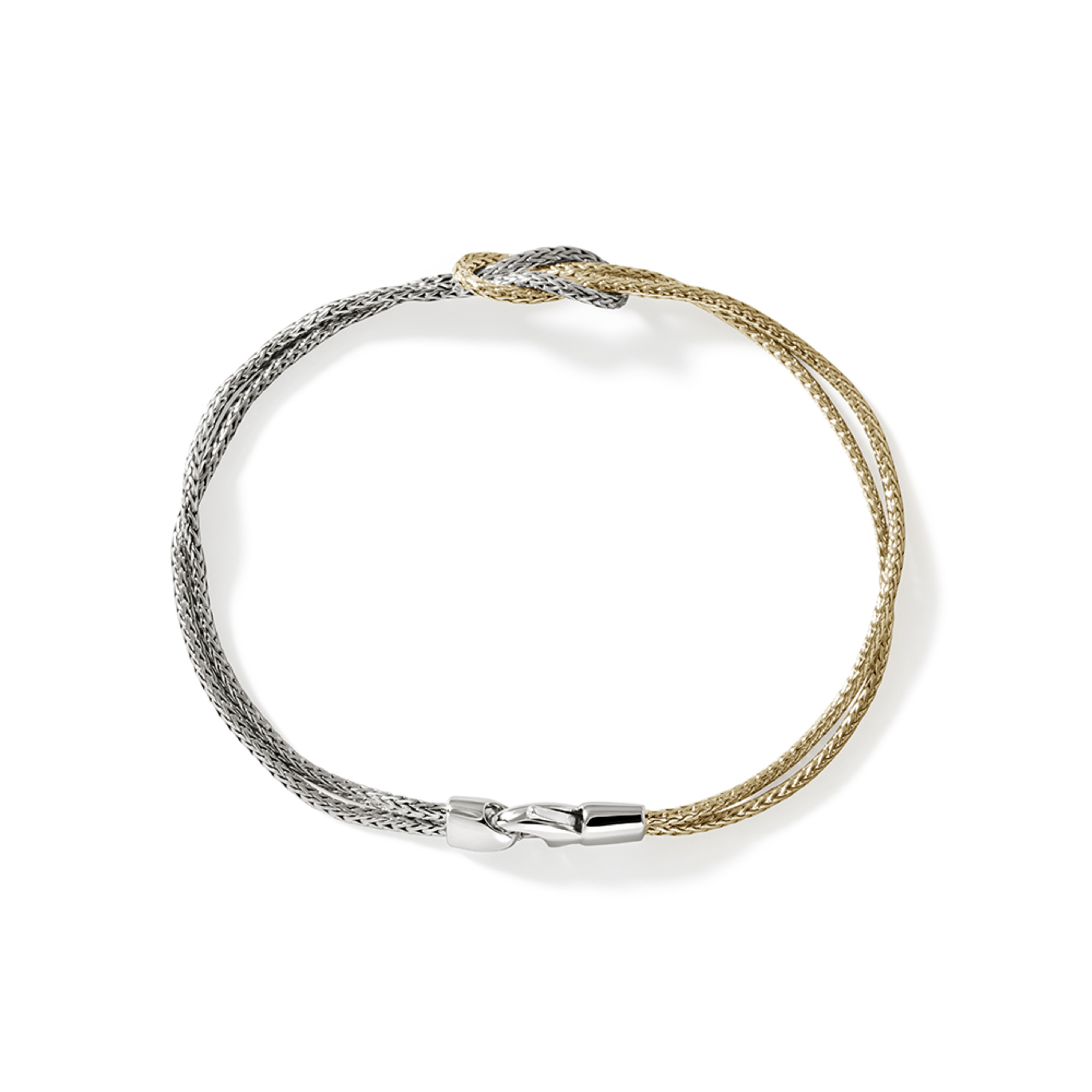 JOHN HARDY Two Tone Love Knot Bracelet