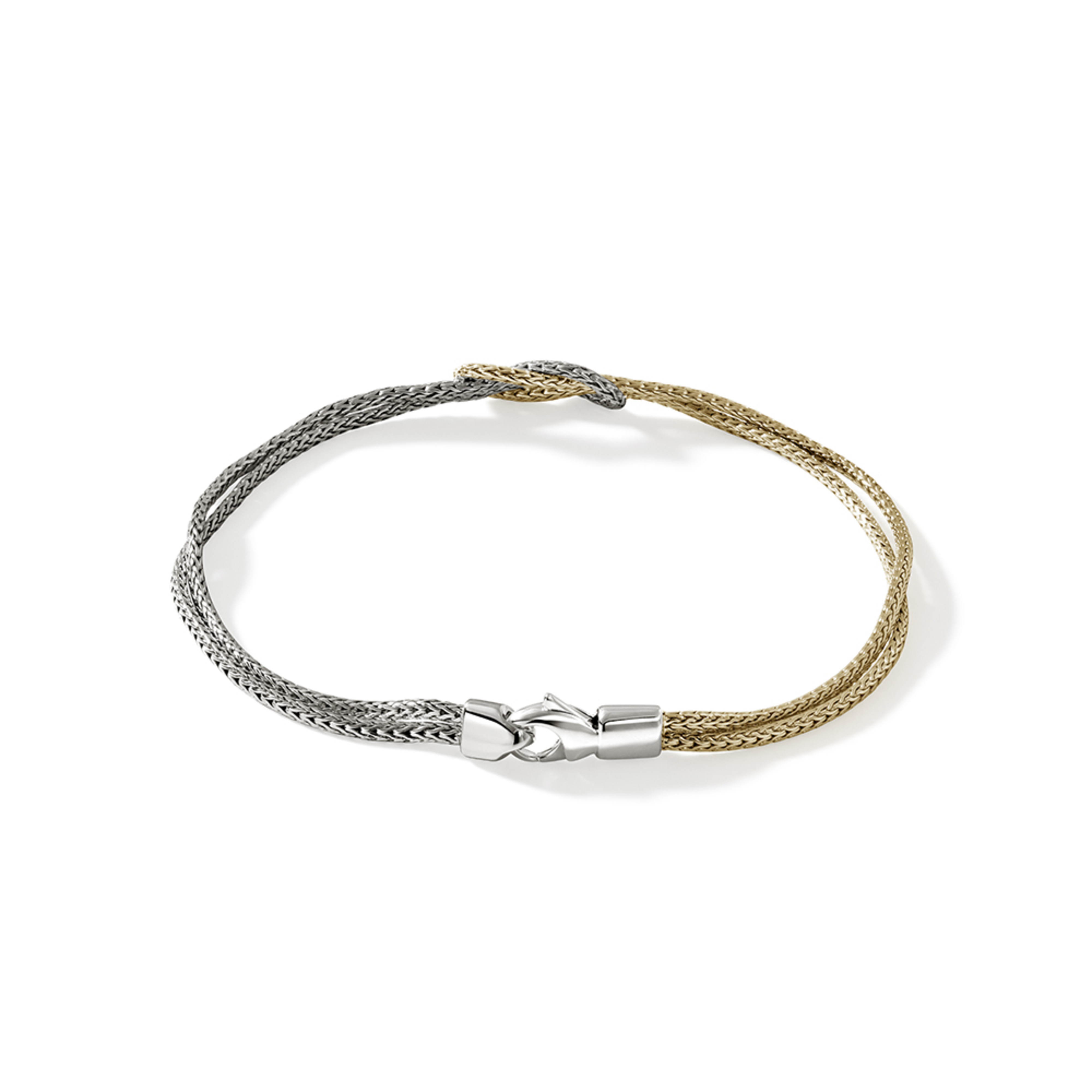 JOHN HARDY Two Tone Love Knot Bracelet
