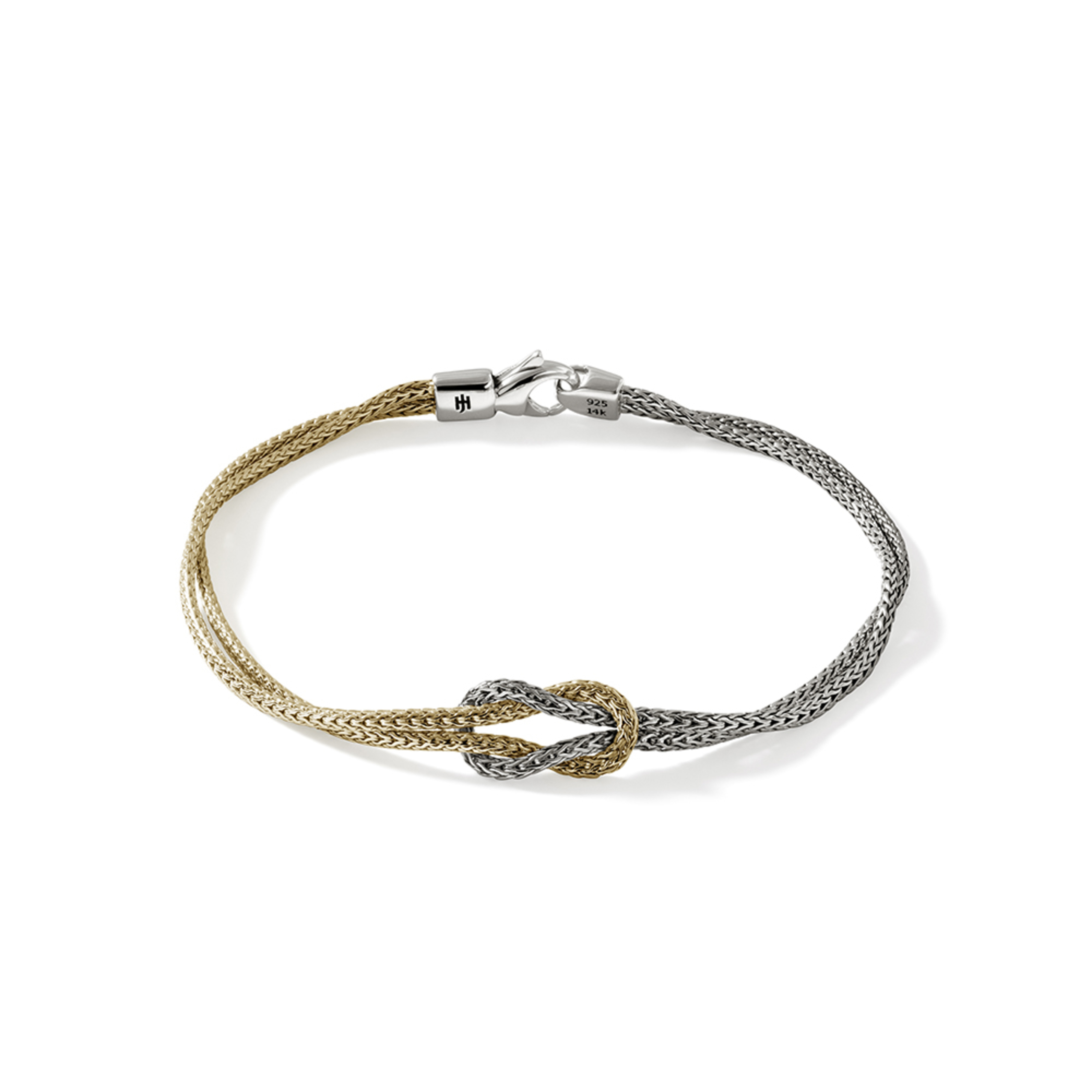 JOHN HARDY Two Tone Love Knot Bracelet