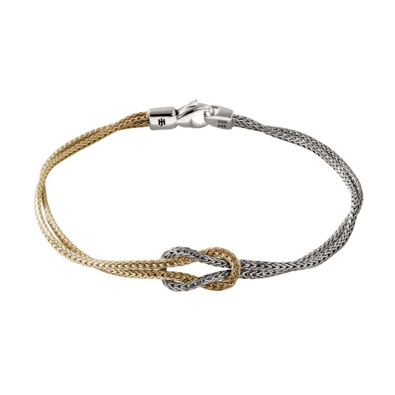 JOHN HARDY Two Tone Love Knot Bracelet