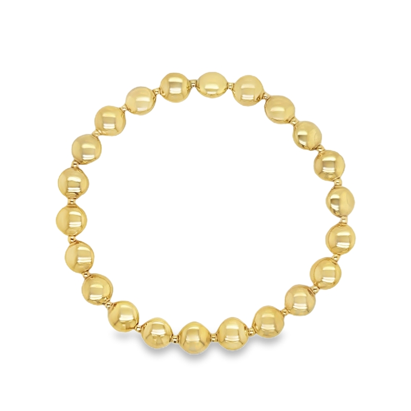 14KY Gold Filled Macaroon Bead Bracelet