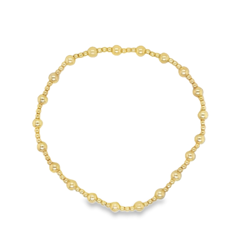 14kt Gold Filled Shine Bright Bead Bracelet - 2MM