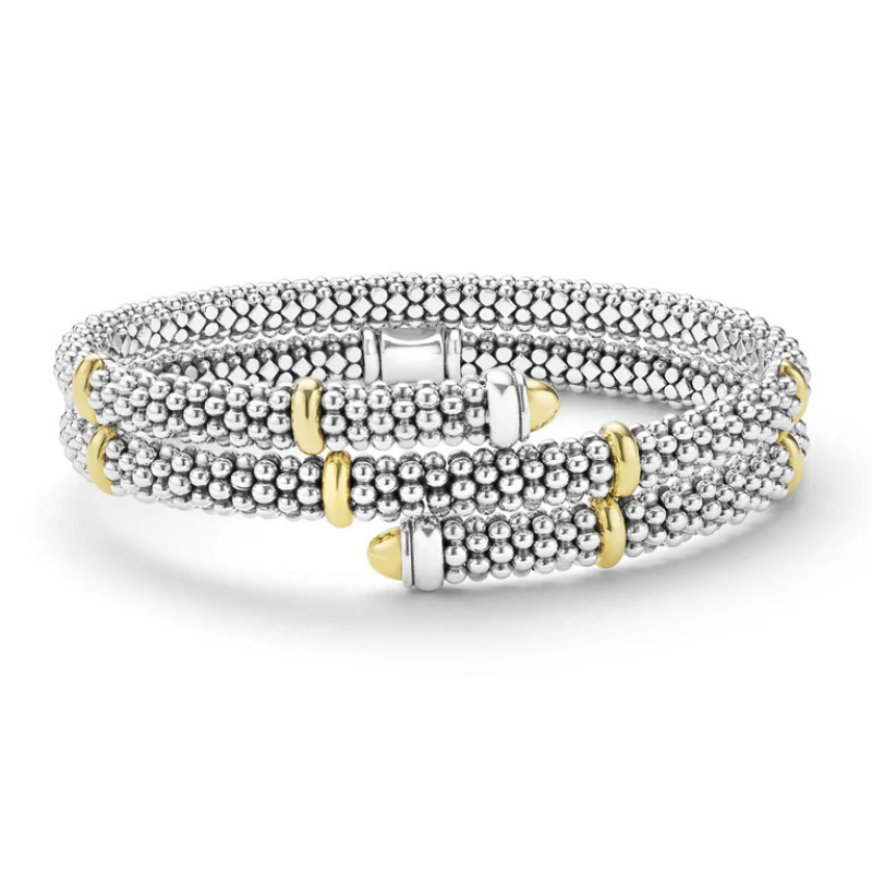 LAGOS Two-Tone Caviar Versa Wrap Bracelet