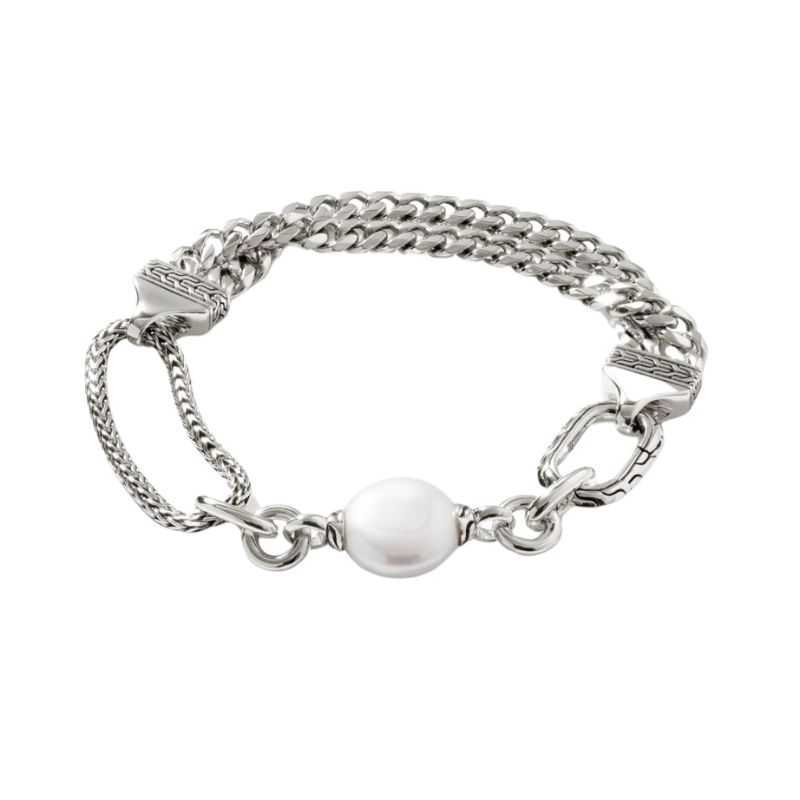 JOHN HARDY Pearl Chain Link Bracelet