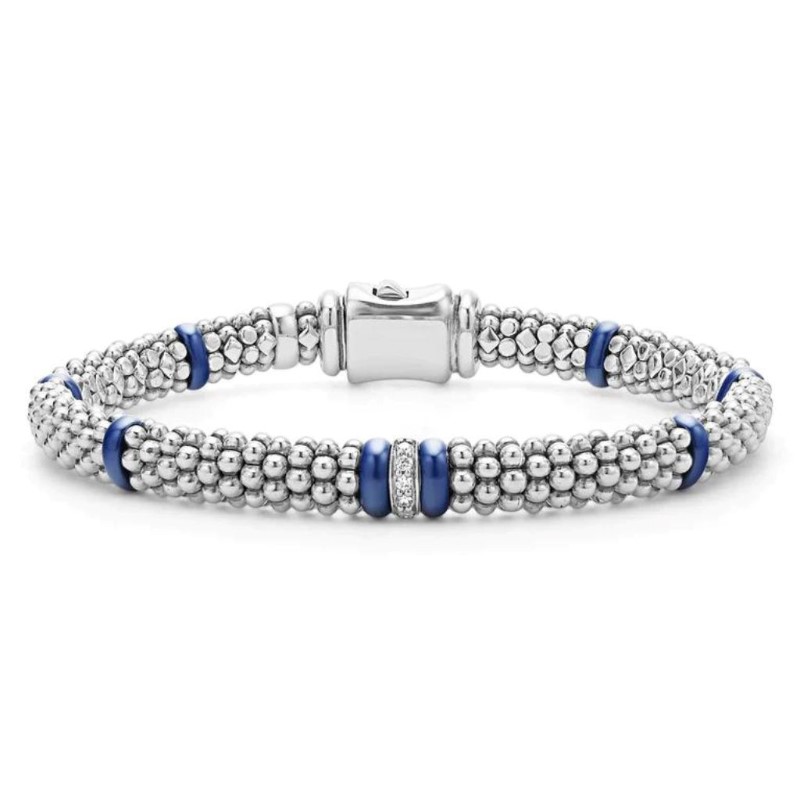 LAGOS Blue Caviar Single Station Diamond Caviar Bracelet