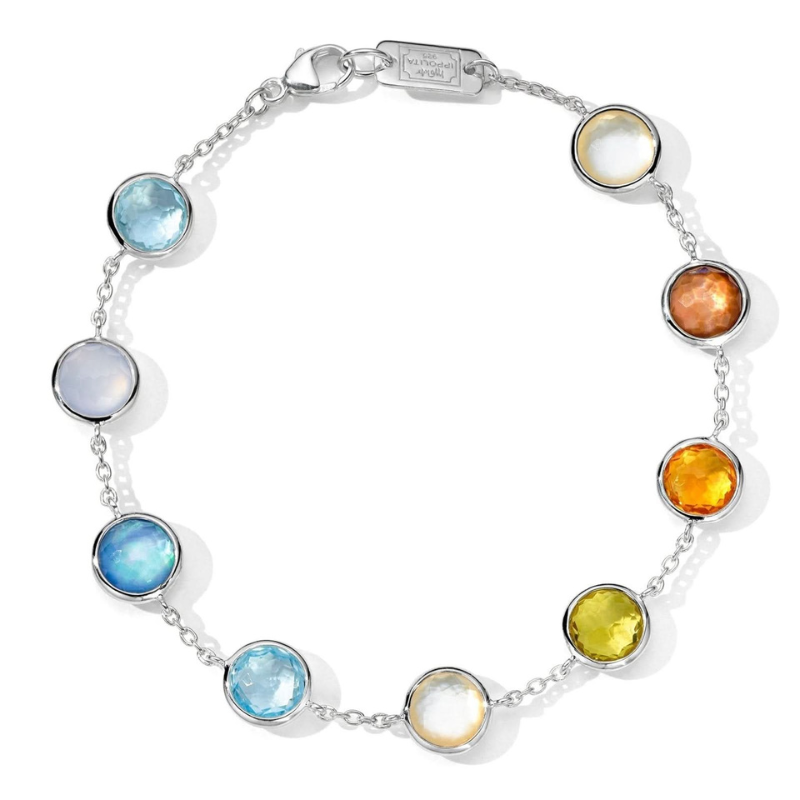 SS Lollipop 9-Stone Bracelet in Wildflower