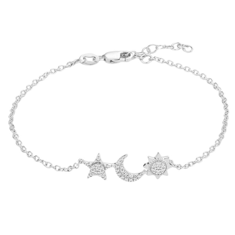 ELLA STEIN Star, Moon, & Sun Chain Bracelet