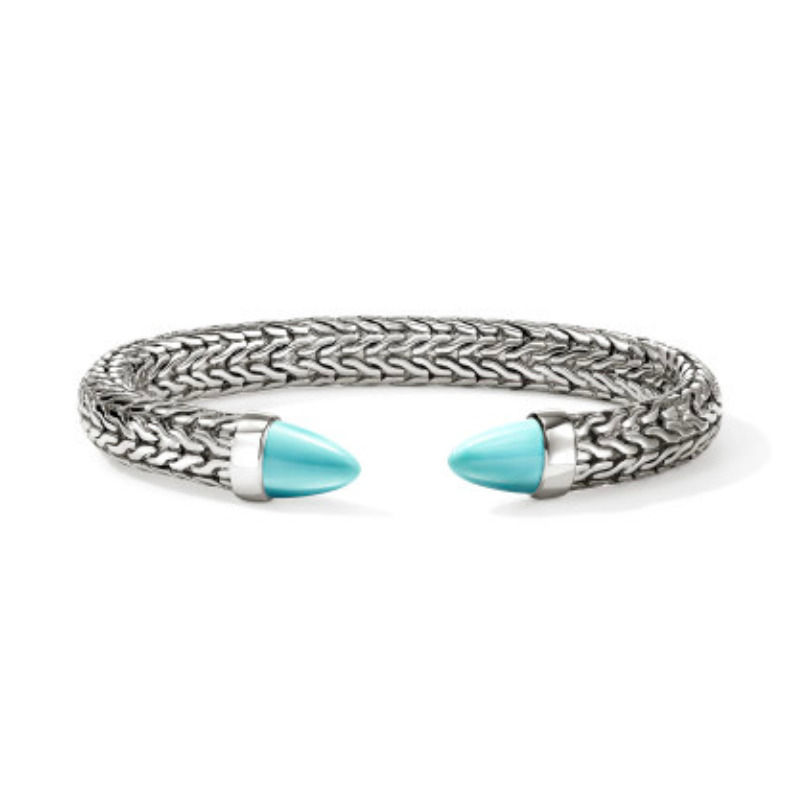 SS Spear 50 Flex Cuff w/ Treated Turquoise Size Medium