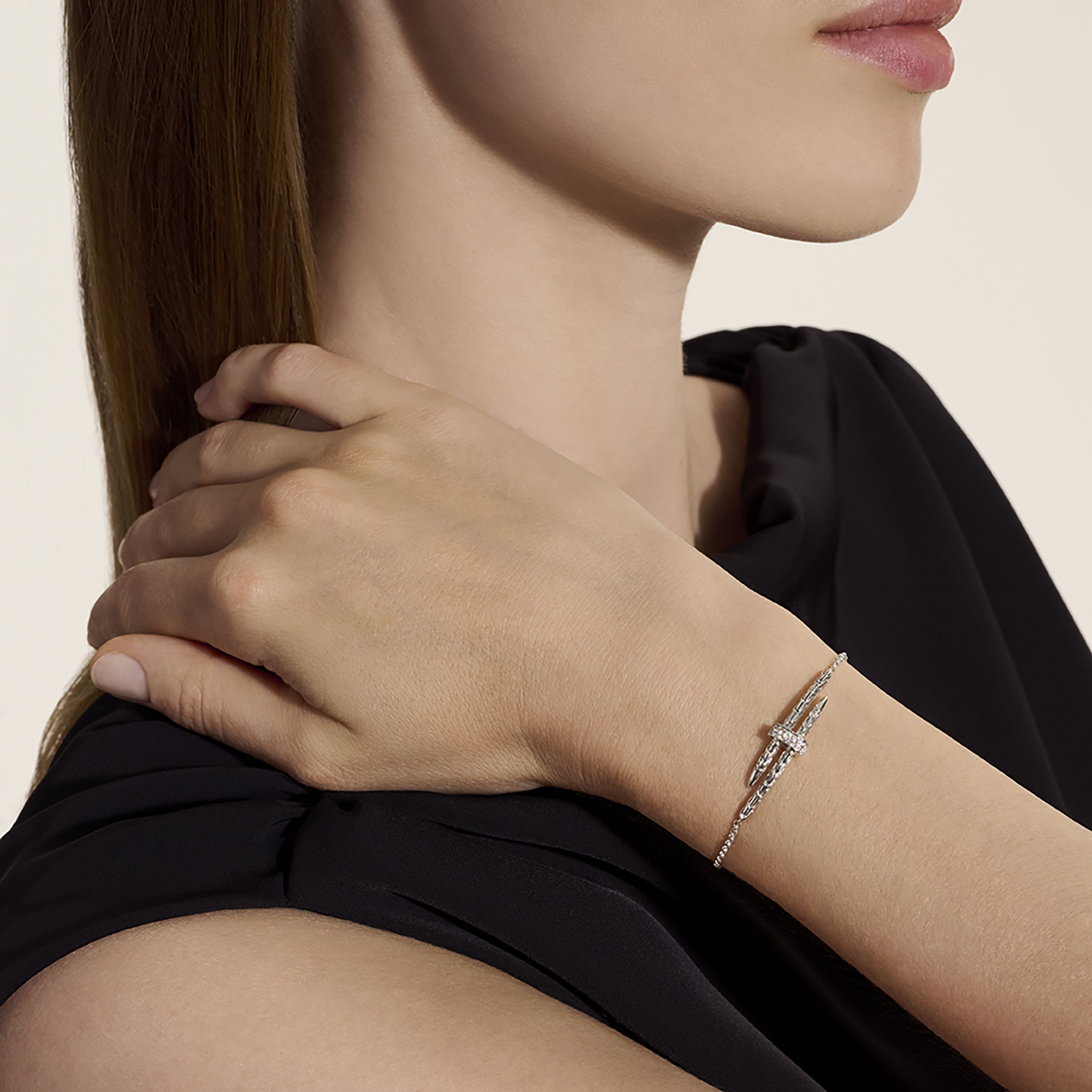 JOHN HARDY Spear Diamond Station Chain Bracelet