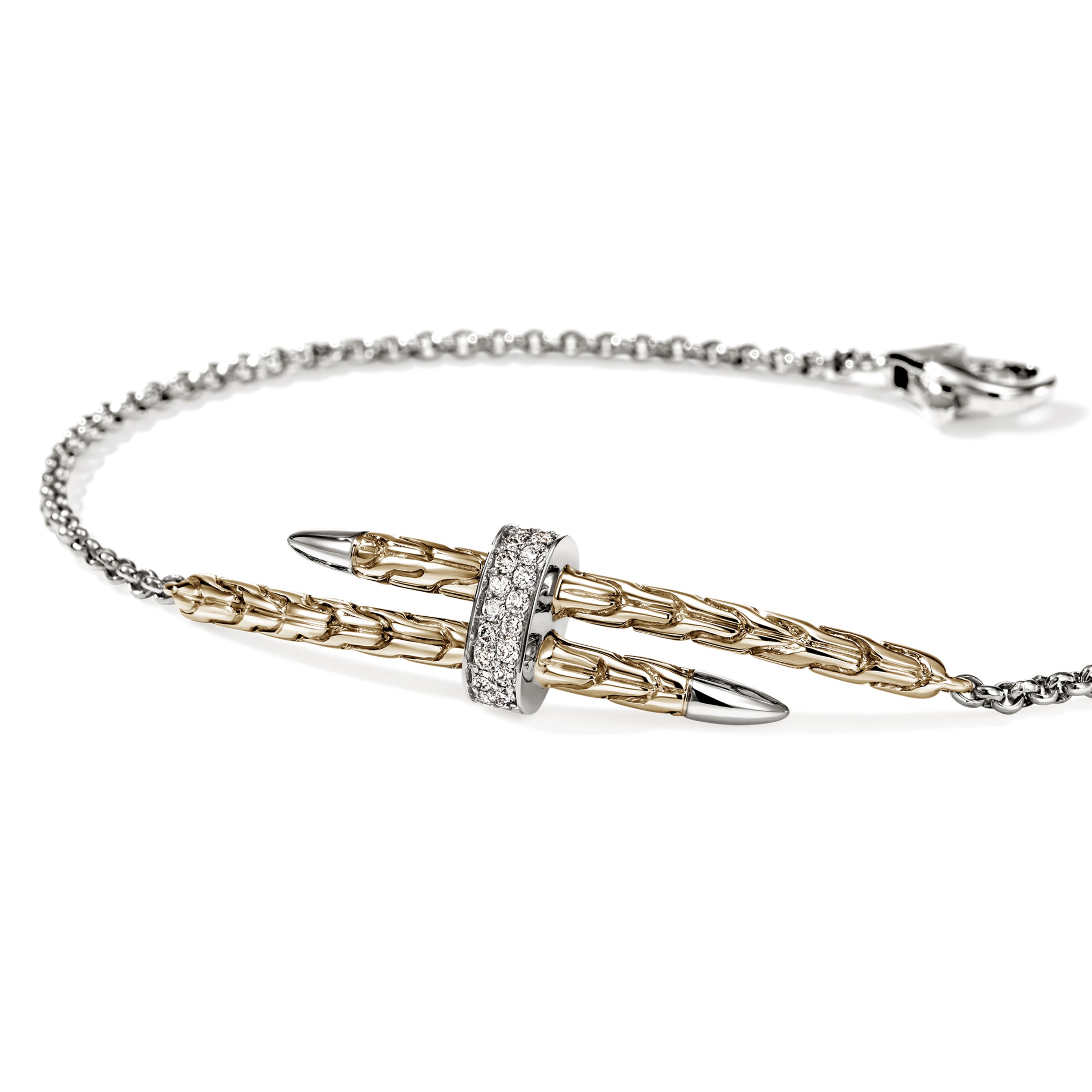 JOHN HARDY Spear Diamond Station Bracelet