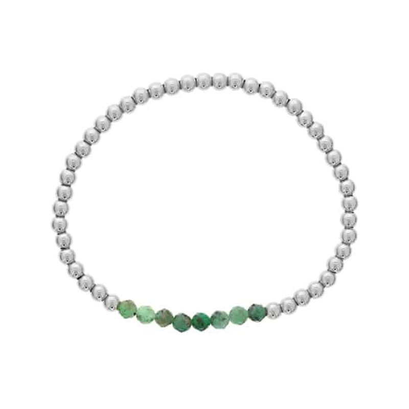 May Sterling Silver Emerald Mini