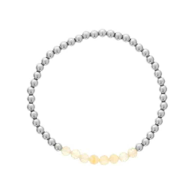 November Sterling Silver Citrine Mini