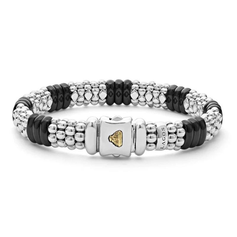 LAGOS Black Caviar Ceramic Caviar Beaded Bracelet