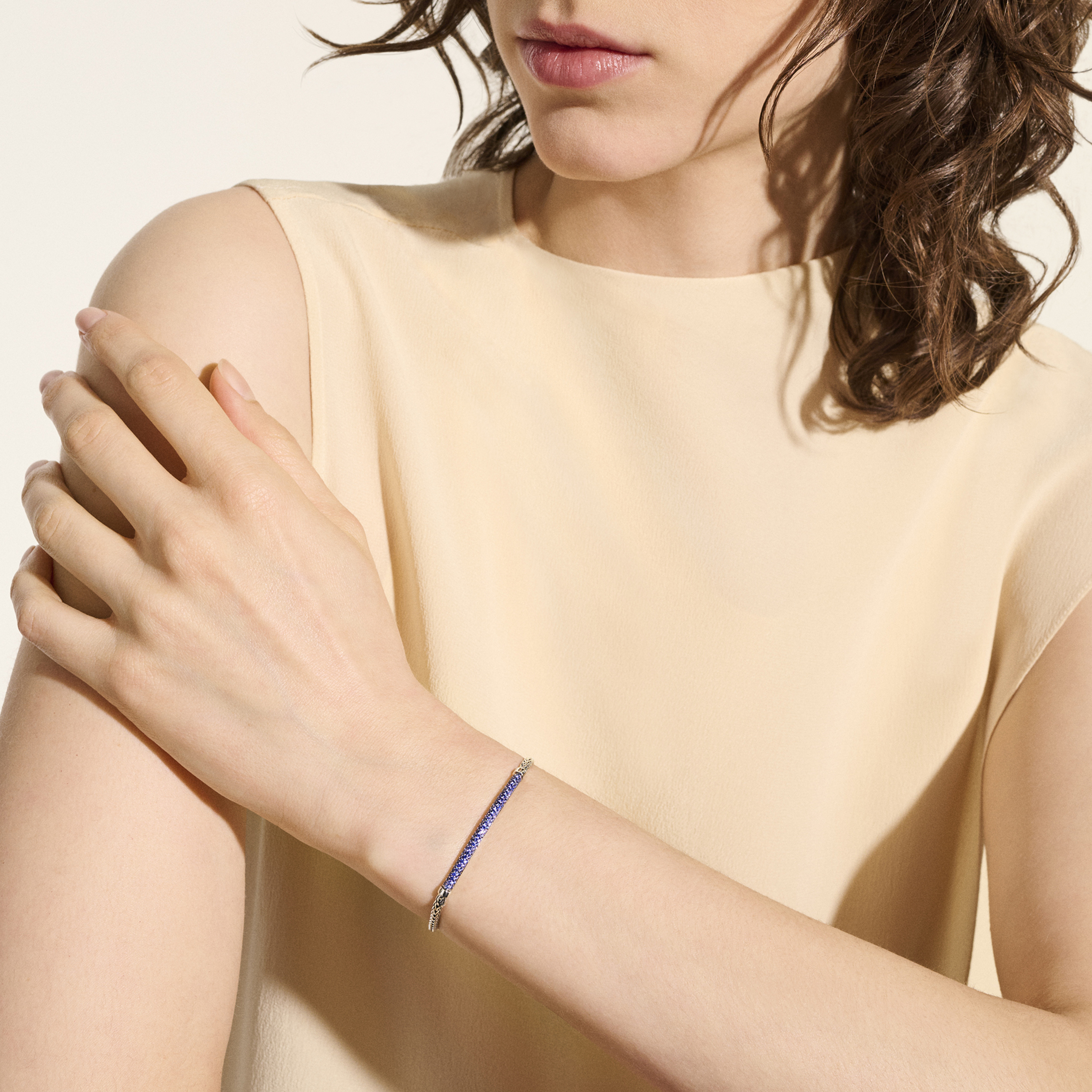 JOHN HARDY Essentials Pavé Blue Sapphire Bracelet