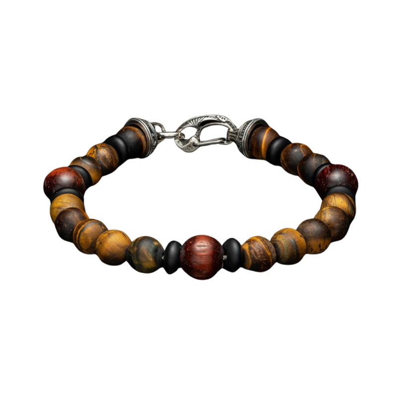 WILLIAM HENRY Dragon Fire Beaded Bracelet