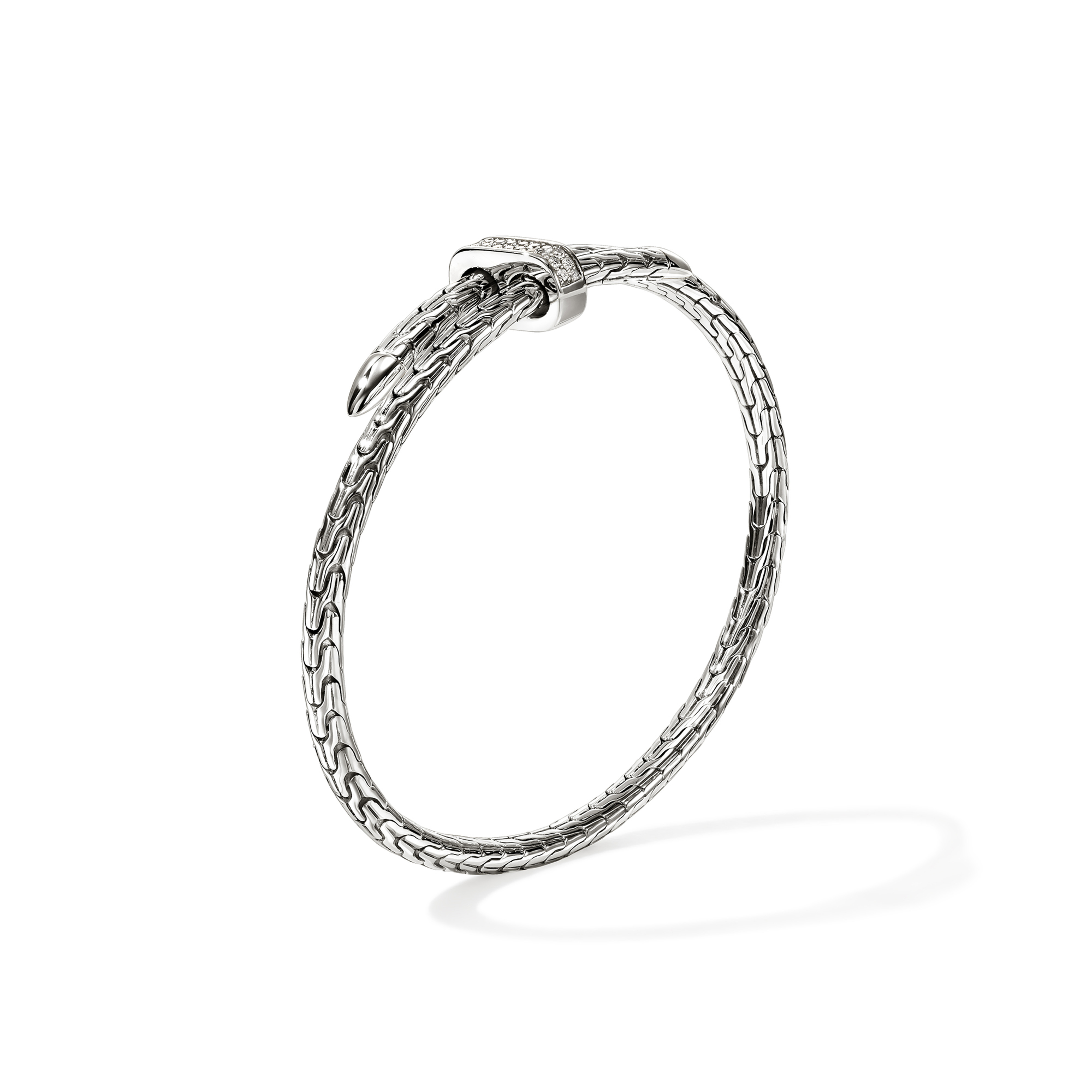 JOHN HARDY Spear Bypass Diamond Flex Cuff