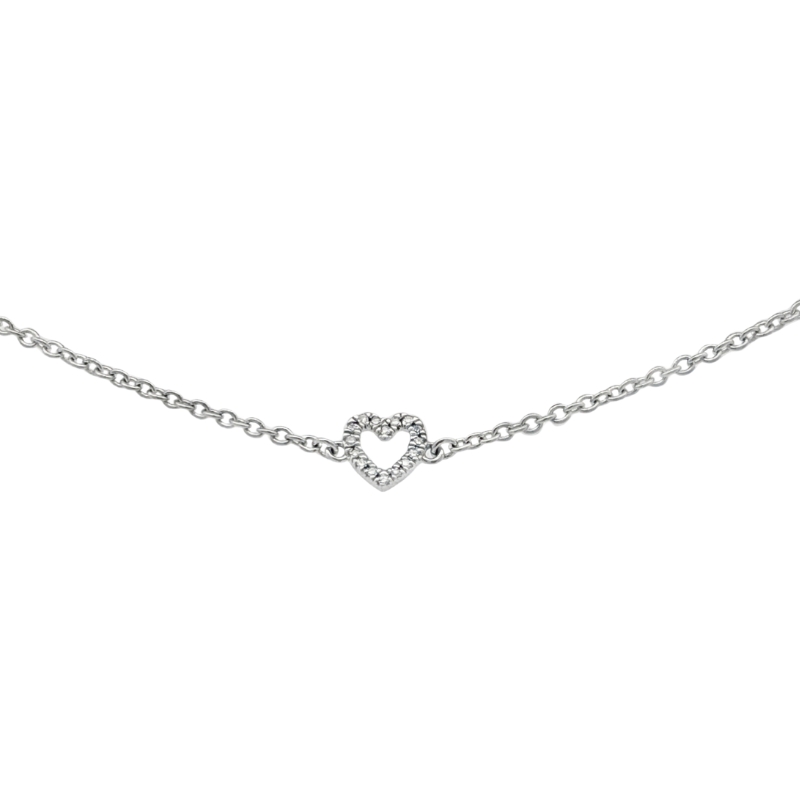 SS Petite Heart Chain Bracelet