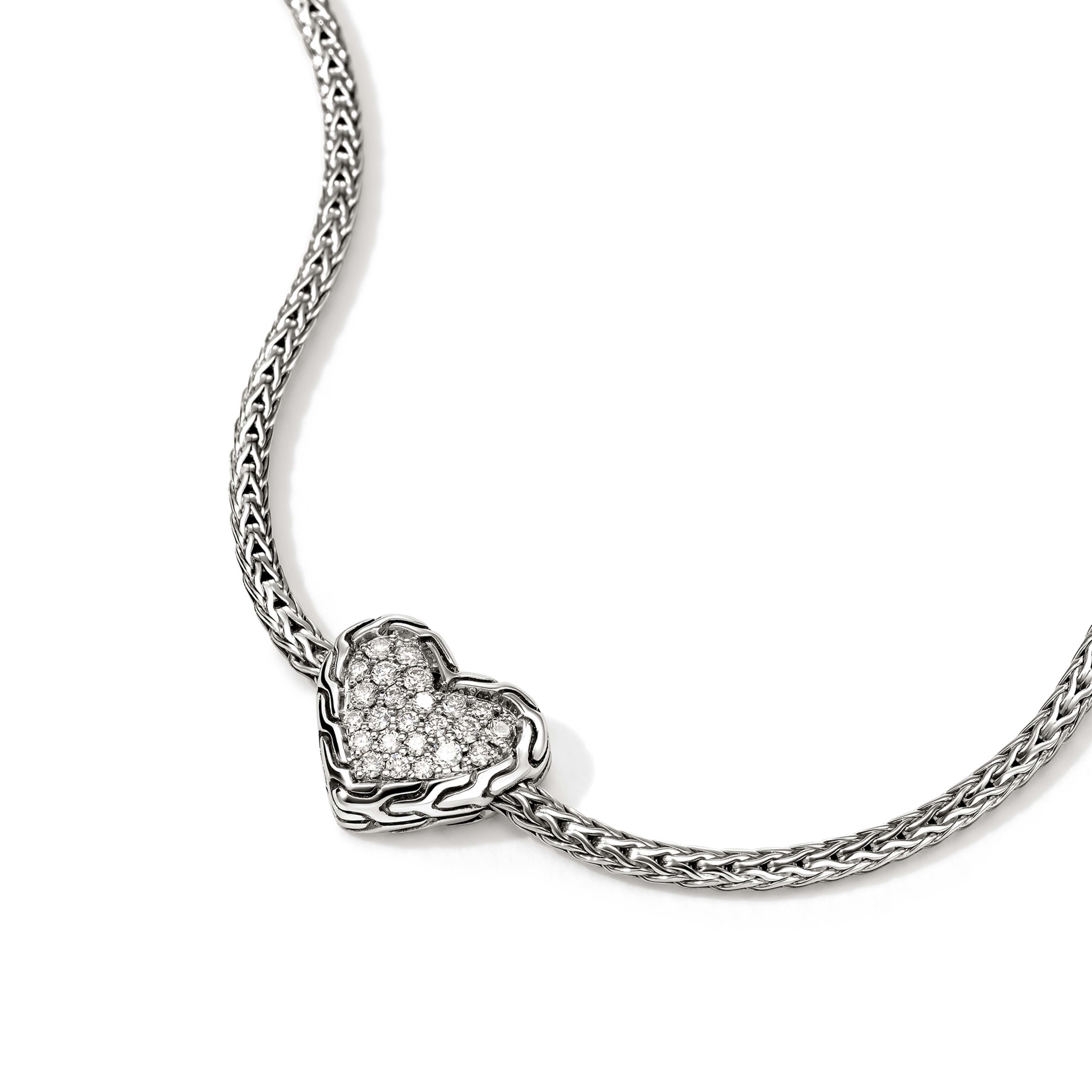 JOHN HARDY JH Essentials Diamond Pavé Heart Bracelet