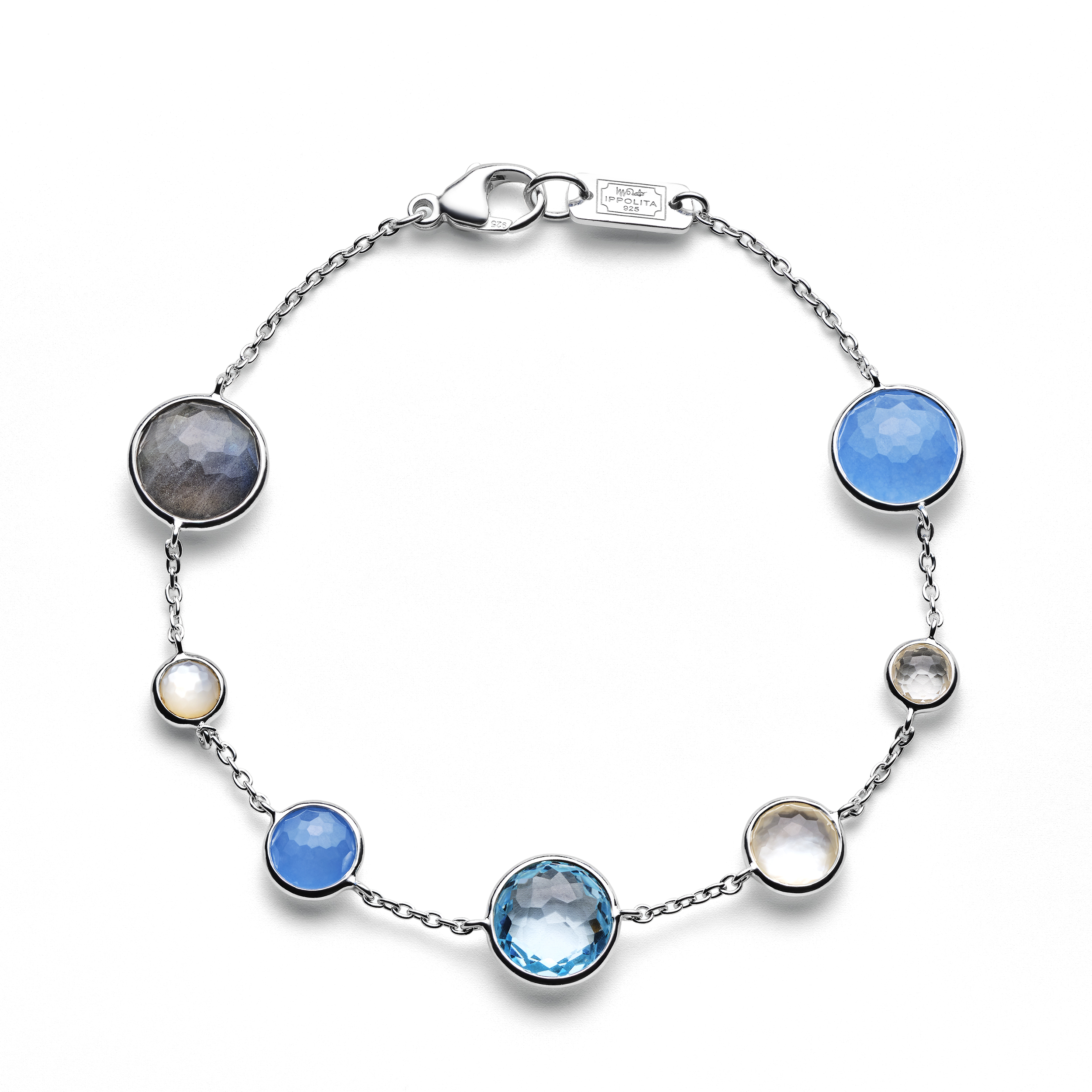 Lucente 925 Lollipop® 7-Stone Link Bracelet in Lucente