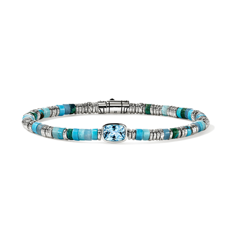 John Hardy Heishi Gem Bracelet