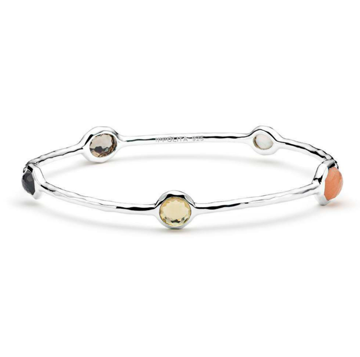 925 Rock Candy® 5-Stone Bangle in Amaretti