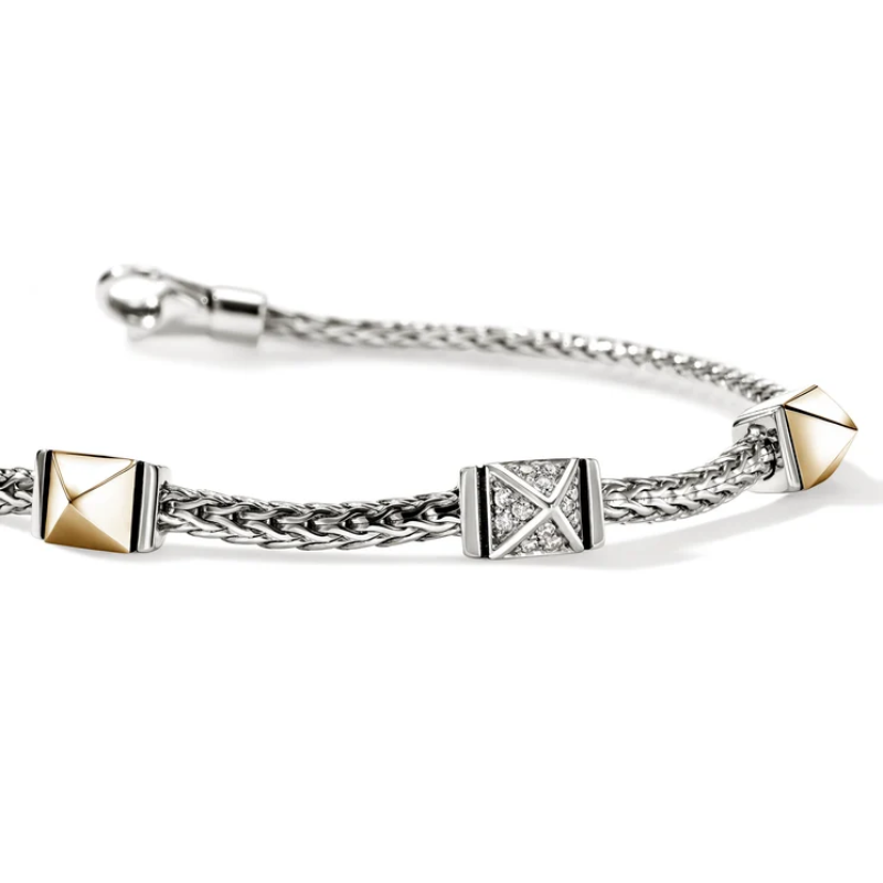 JOHN HARDY Icon Diamond Pyramid Bracelet