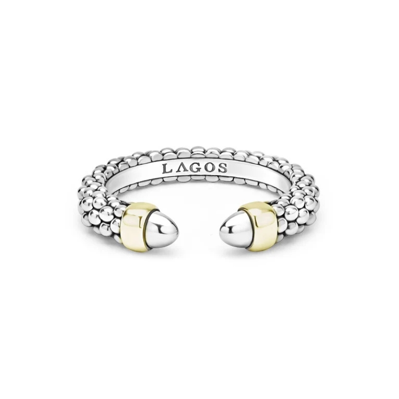 LAGOS Signature Caviar Open Ring