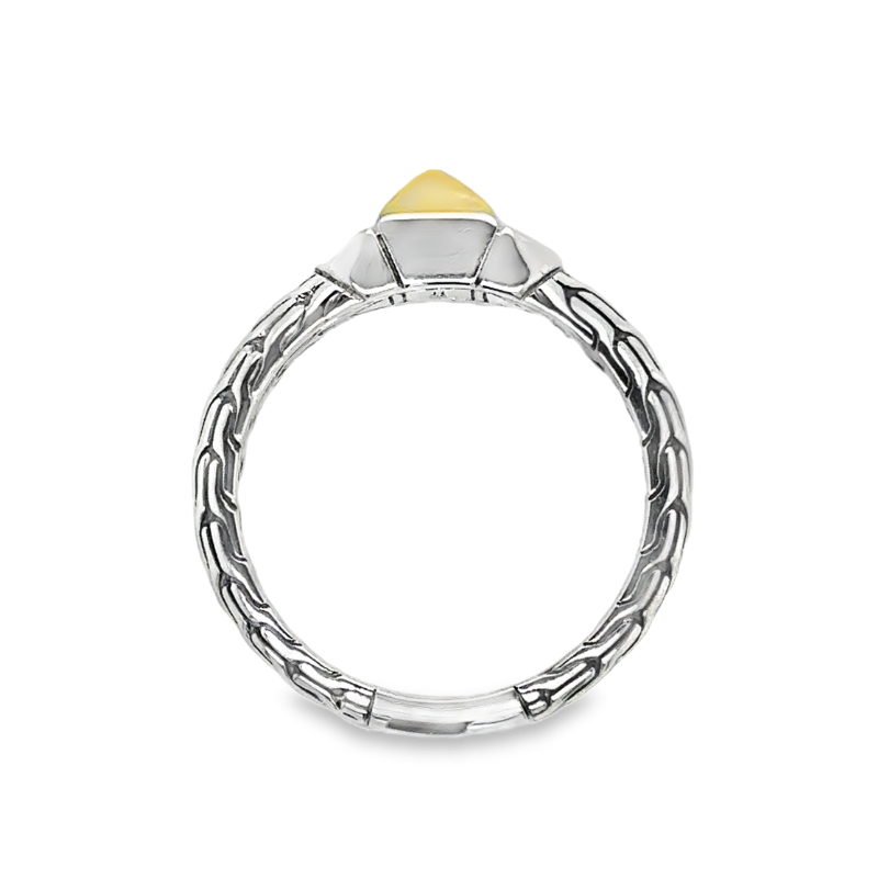 JOHN HARDY Icon Gold & Silver Pyamid Ring