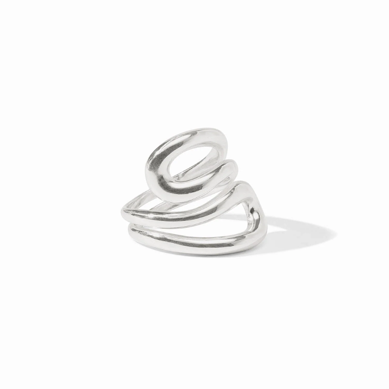Wave Wrap Ring - Silver - Silver - OS
