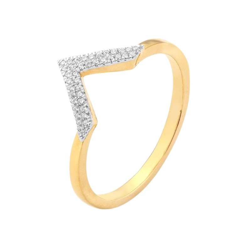 ELLA STEIN V Cool Stackable Ring