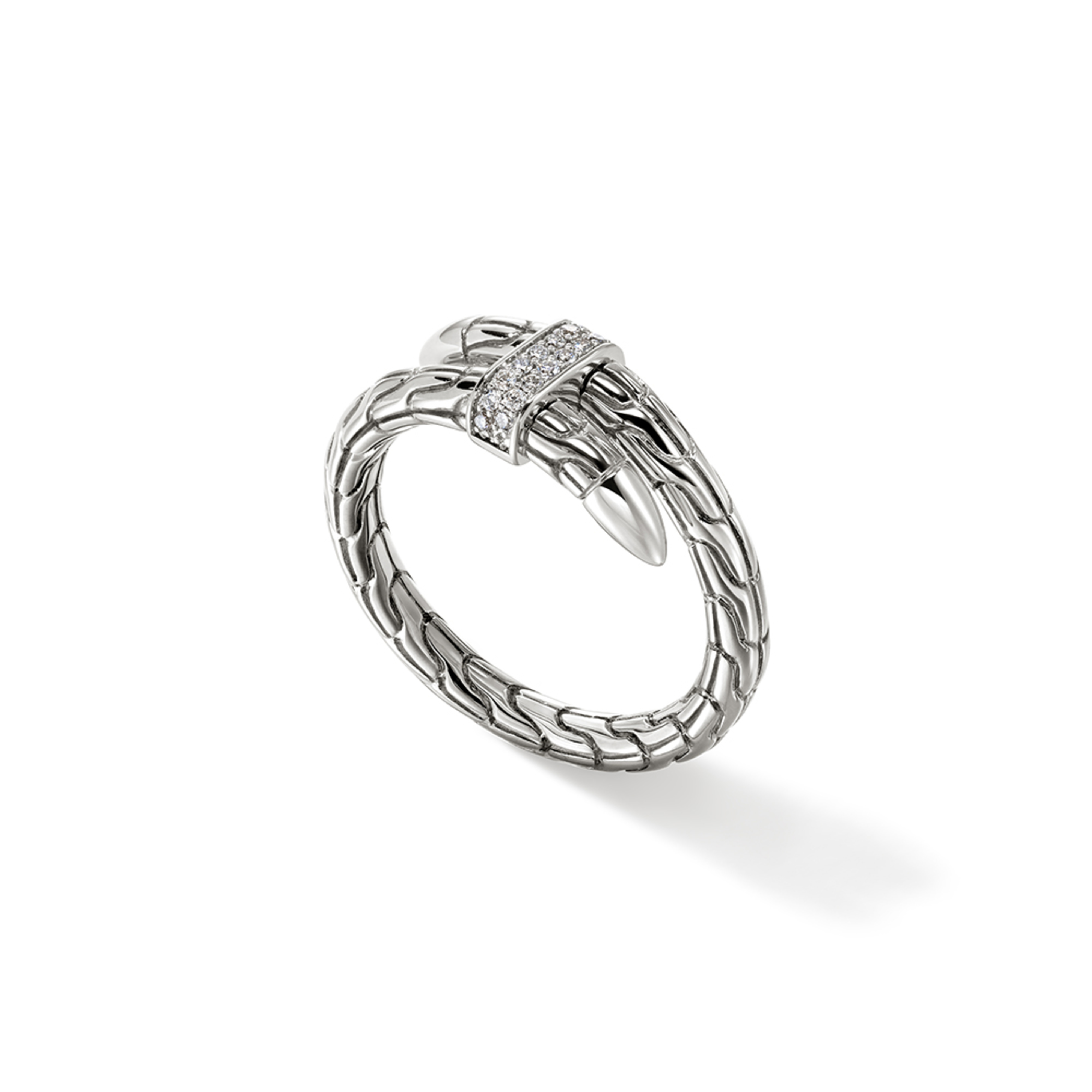 JOHN HARDY Spear Diamond Coil Ring