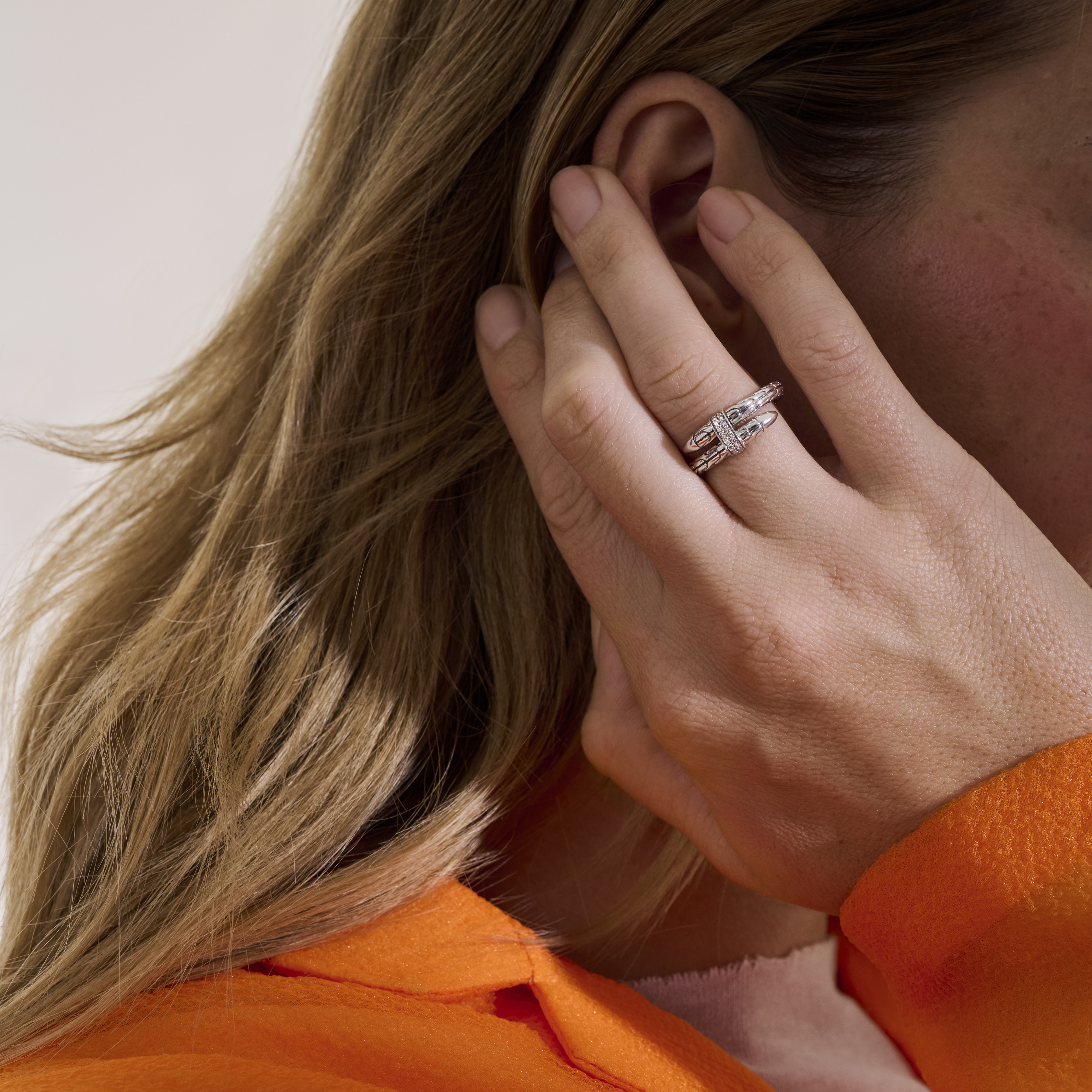 JOHN HARDY Spear Diamond Coil Ring