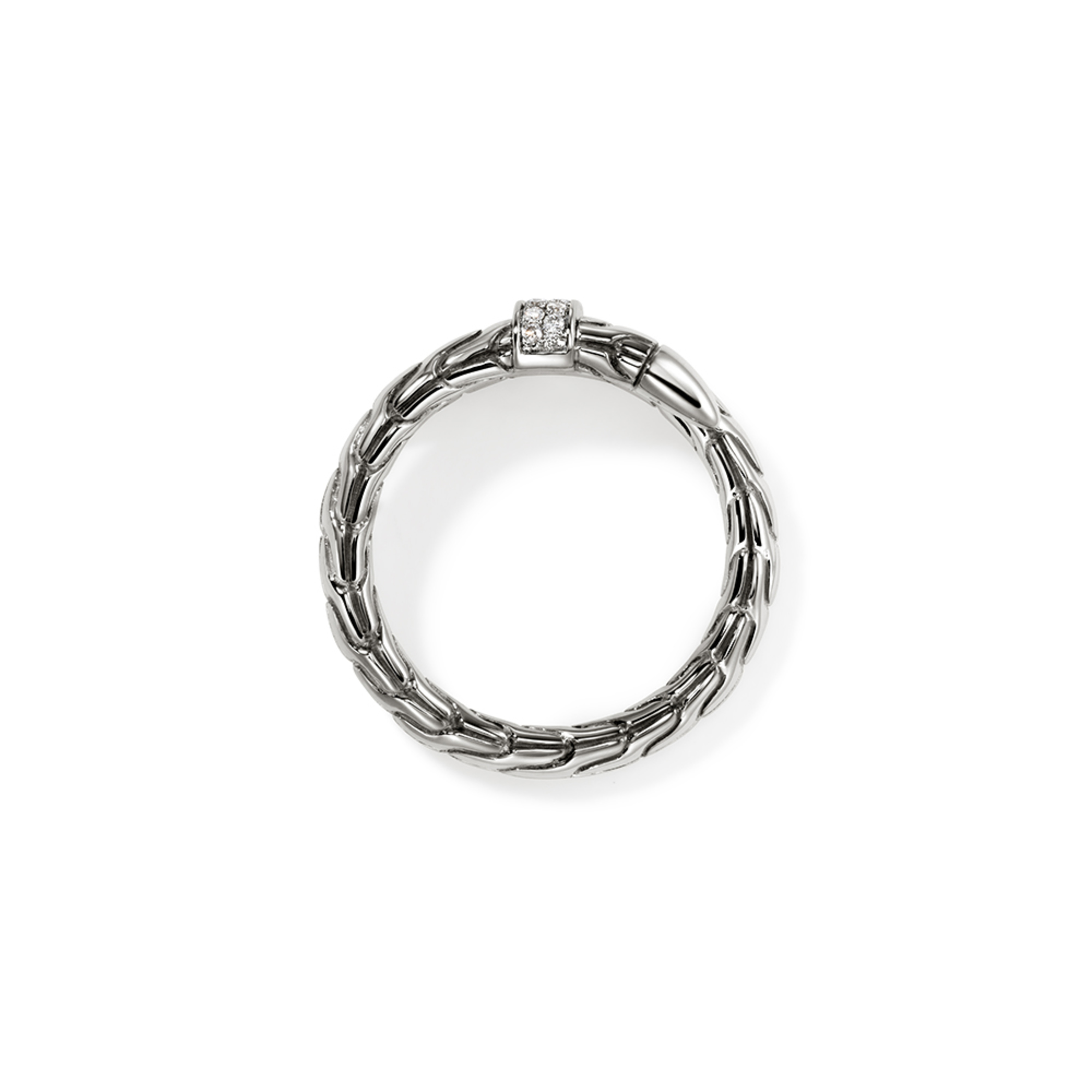 JOHN HARDY Spear Diamond Coil Ring