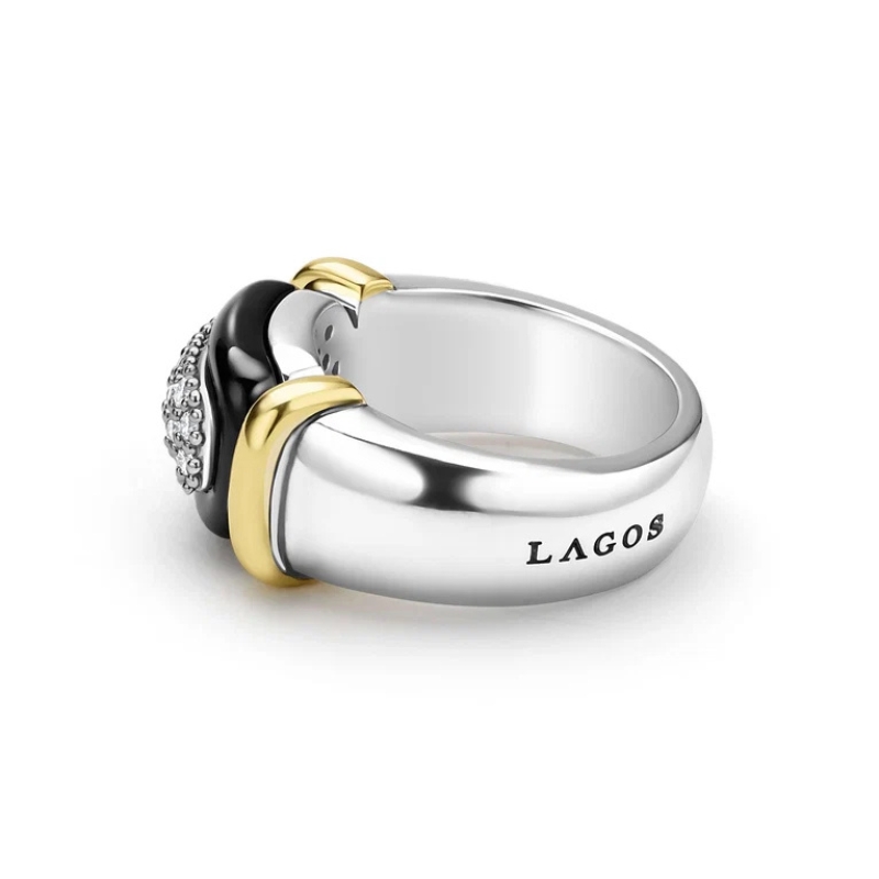 LAGOS Black Caviar Diamond Ring